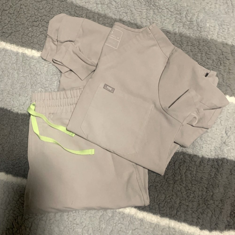 Figs scrub set, size medium, color slate.